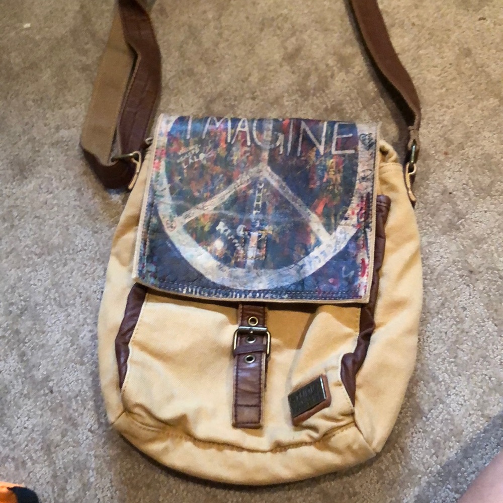 Beatles inspired Saddle bag